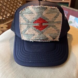 Turkish Kilim Rug Patch Trucker Hat Western Boho Festival Southwestern Cap